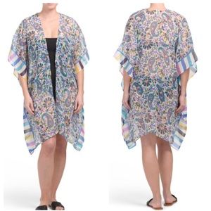 Kimono Swim cover up RAJ Sheer Paisley Kimono Swim Cover-up One Size